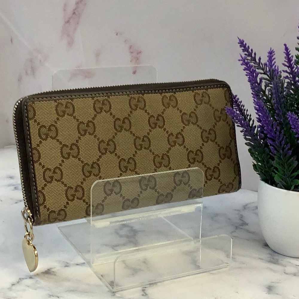 GUC Gucci GG Zip Wallet